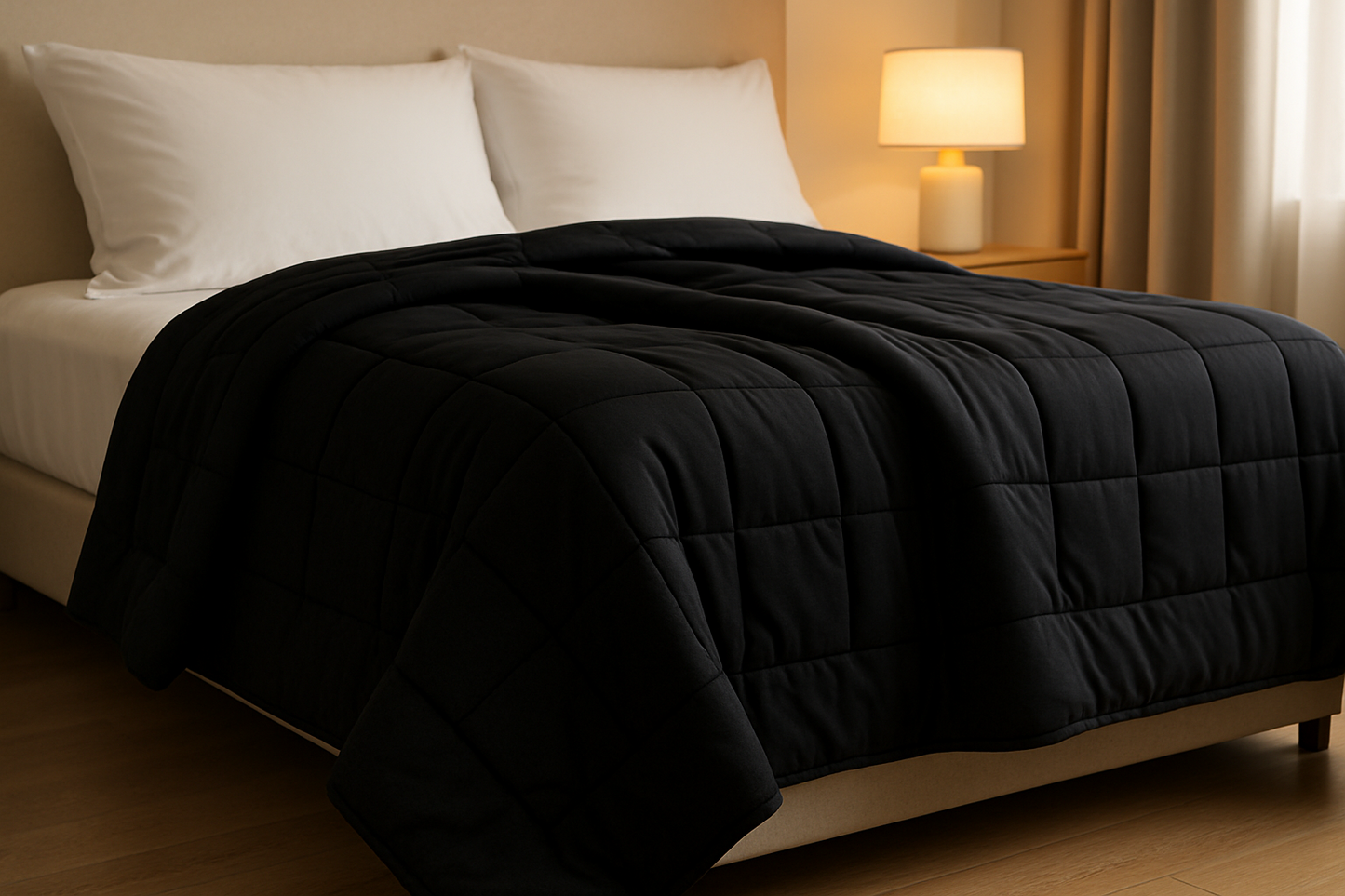 Black weighted blanket
